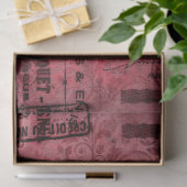 Ephemera Burgundy Paper Series Design 9 Seidenpapier (Geschenk)