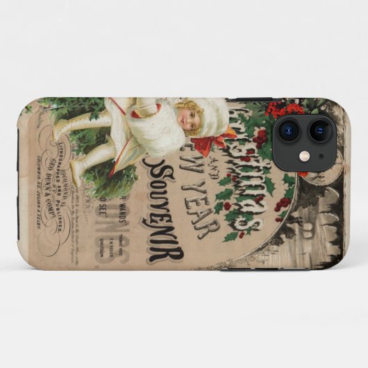 Ephemera Christmas New Year Souvenir Poster Case-Mate iPhone Hülle (Rückseite (Horizontal))