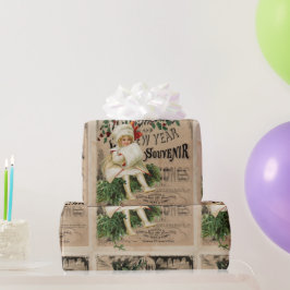 Ephemera Christmas New Year Souvenir Poster Geschenkpapier