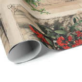 Ephemera Christmas New Year Souvenir Poster Geschenkpapier (Rolleneckpunkt)