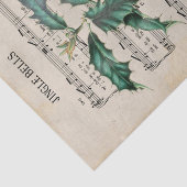 Ephemera Christmas Song Jingle Bell Decoupage Seidenpapier (Ausschnitt)