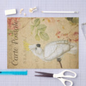 Ephemera Cockatoo Bird Decoupage Seidenpapier (Handwerk)