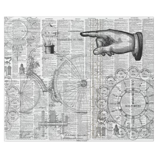 Ephemera Collage Geschenkpapier (Flach)