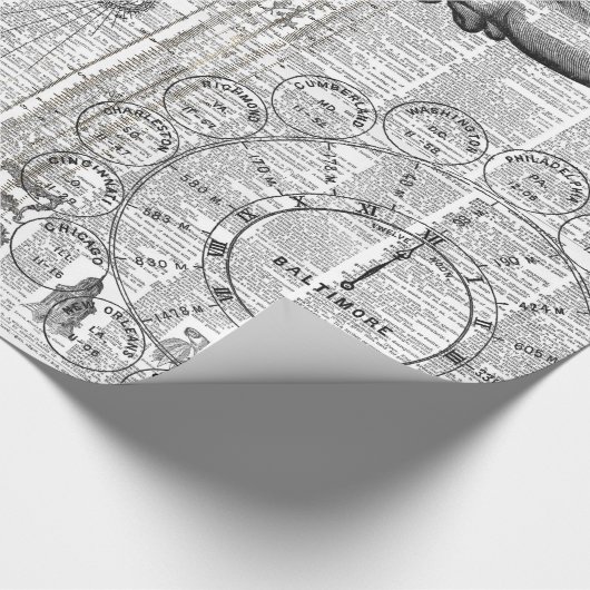 Ephemera Collage Geschenkpapier (Ecke)