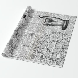 Ephemera Collage Geschenkpapier