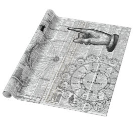 Ephemera Collage Geschenkpapier