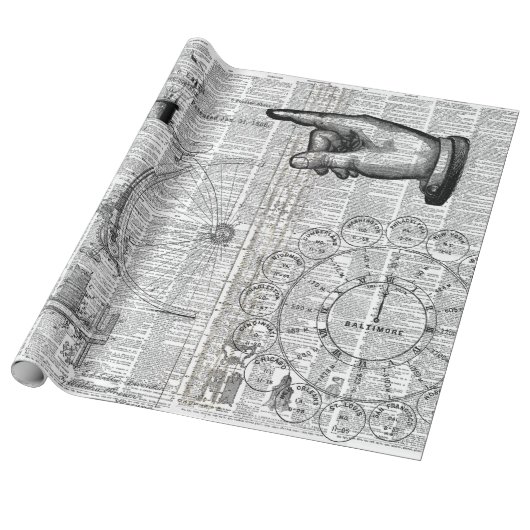 Ephemera Collage Geschenkpapier (Ungerollt)