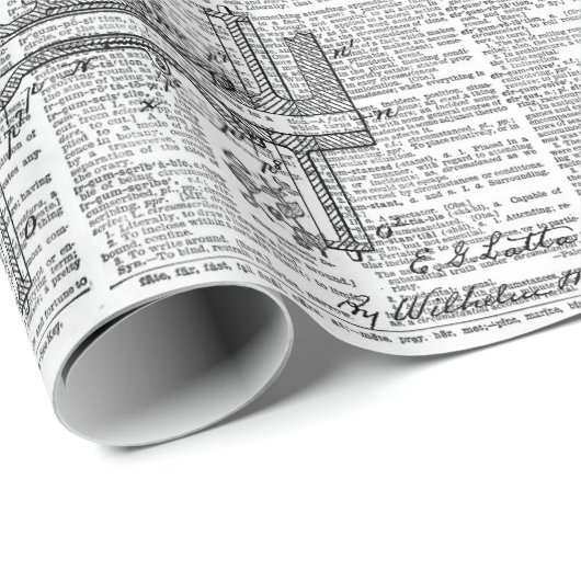 Ephemera Collage Geschenkpapier (Rolleneckpunkt)