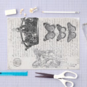 Ephemera-Collage Seidenpapier (Handwerk)