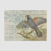 Ephemera Damask Bird Seidenpapier (Vorderseite)