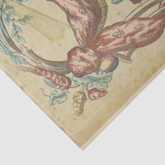 Ephemera Decoupage Marie-Antoinette Queen Frankrei Seidenpapier (Ausschnitt)