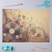 Ephemera Decoupage Möbel Scrapbooking Musik Seidenpapier (Basteln)