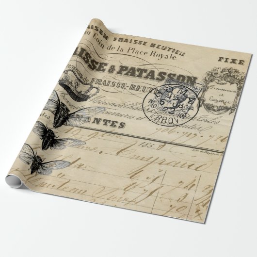 Ephemera-Decoupage-Poster Geschenkpapier (Ungerollt)