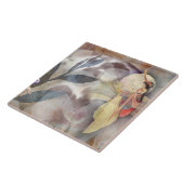 Ephemera-Dekupage Vintage-Fee Fliese (Seite)