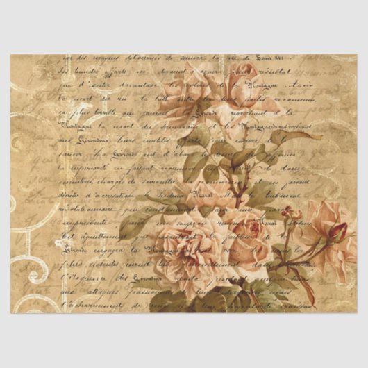Ephemera Distressed Paper Series Design 16 Seidenpapier (Vorderseite)