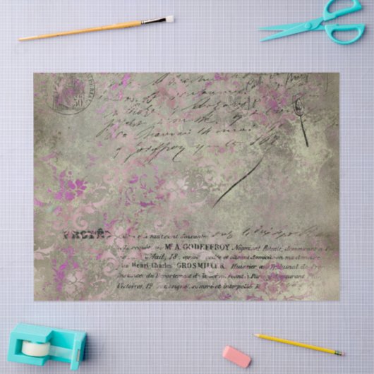Ephemera Distressed Paper Series Design 1 Seidenpapier (Basteln)