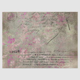 Ephemera Distressed Paper Series Design 1 Seidenpapier