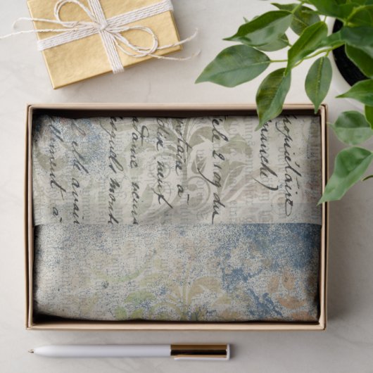 Ephemera Distressed Paper Series Design 4 Seidenpapier (Geschenk)