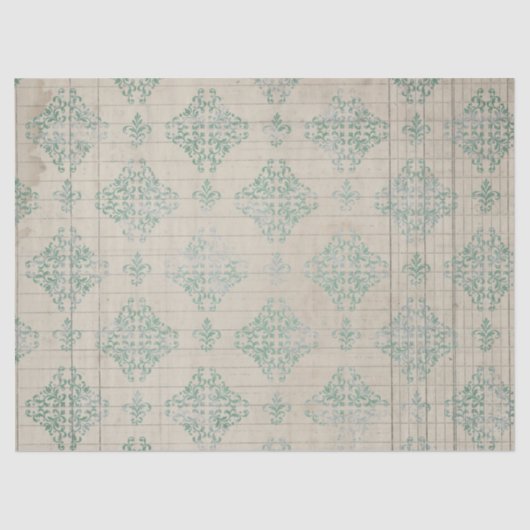 Ephemera Distressed Paper Series Design 7 Seidenpapier (Vorderseite)