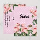 Ephemera floral bouquet vibrant color postkarte (Vorne/Hinten)