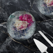 Ephemera Floral Butterfly Newsprint Pappteller