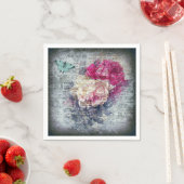 Ephemera Floral Butterfly Newsprint Serviette (Beispiel)