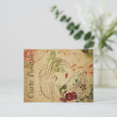 Ephemera Französische Postkartenlinie Kunst Frau Postkarte (Stehend Vorderseite)