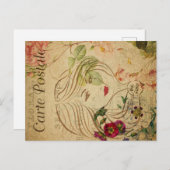 Ephemera Französische Postkartenlinie Kunst Frau Postkarte (Vorne/Hinten)