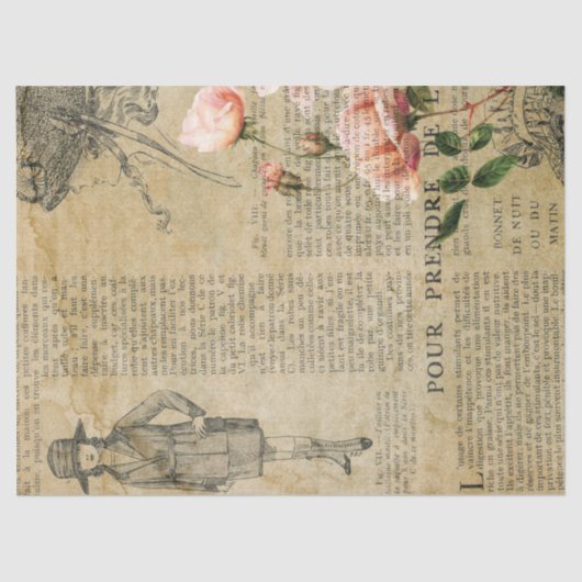 Ephemera French Paper Series Design 16 Seidenpapier (Vorderseite)