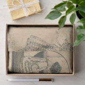 Ephemera French Paper Series Design 8 Seidenpapier (Geschenk)