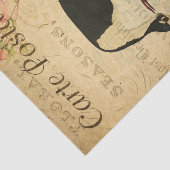 Ephemera French Postcard Avocet Bird Decoupage Seidenpapier (Ausschnitt)