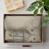 Ephemera French Postcard Beehive Bees Decoupage Seidenpapier (Geschenk)