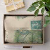 Ephemera French Postcard Bicycles Decoupage Seidenpapier (Geschenk)