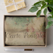 Ephemera French Postcard Birds Floral Decoupage Seidenpapier (Geschenk)