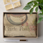 Ephemera French Postcard Black Snake Decoupage Seidenpapier (Geschenk)