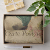 Ephemera French Postcard Cacti Pflanze Decoupage Seidenpapier (Geschenk)