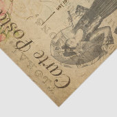 Ephemera French Postcard Edwardian Lady Decoupage Seidenpapier (Ausschnitt)