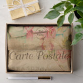 Ephemera French Postcard Hübsch Girls Dekoupage Seidenpapier (Geschenk)