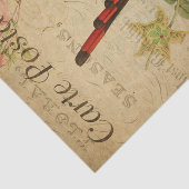 Ephemera French Postcard Hummingbird Decoupage Seidenpapier (Ausschnitt)