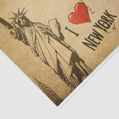 Ephemera French Postcard I Liebe New York Decoupag Seidenpapier (Ausschnitt)