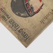 Ephemera French Postcard Women with Hat Decoupage Seidenpapier (Ausschnitt)