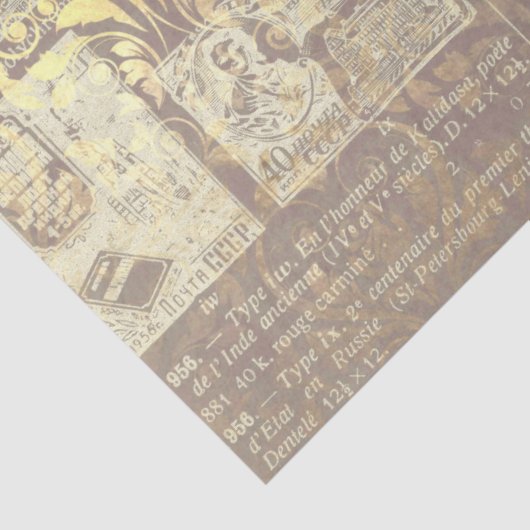 Ephemera Gold Paper Series Design 11 Seidenpapier (Detail)