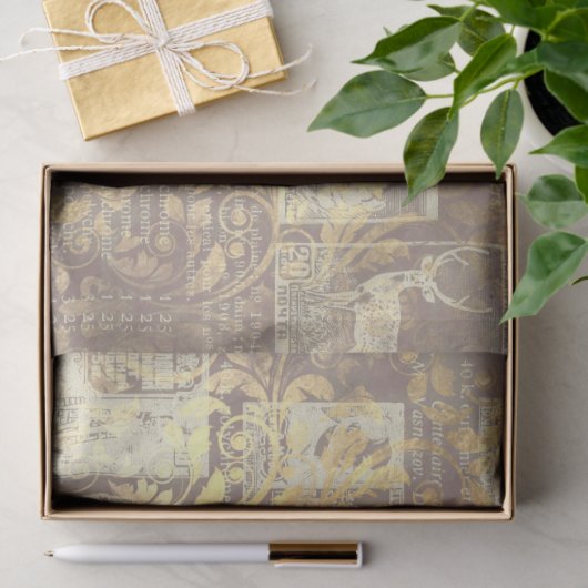 Ephemera Gold Paper Series Design 11 Seidenpapier (Geschenk)