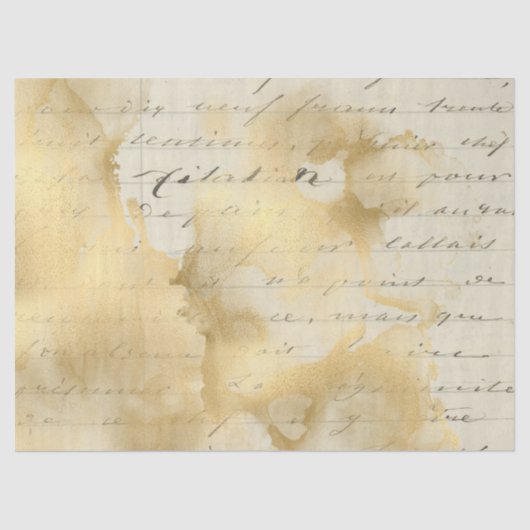 Ephemera Gold Paper Series Design 3 Seidenpapier (Vorderseite)