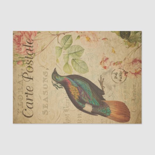 Ephemera Himalayan Monal Pheasant Bird Decoupage Seidenpapier (Vorderseite)