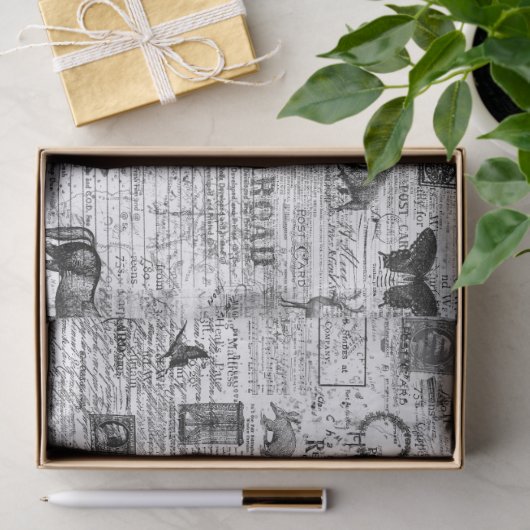 Ephemera Illustration - Thema oder Dekoupage Paper Seidenpapier (Geschenk)