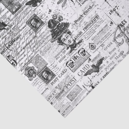 Ephemera Illustration - Thema oder Dekoupage Paper Seidenpapier (Detail)