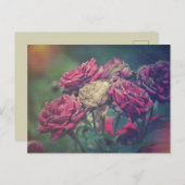 Ephemera Journal Craft Postcard Rose Postkarte (Vorne/Hinten)