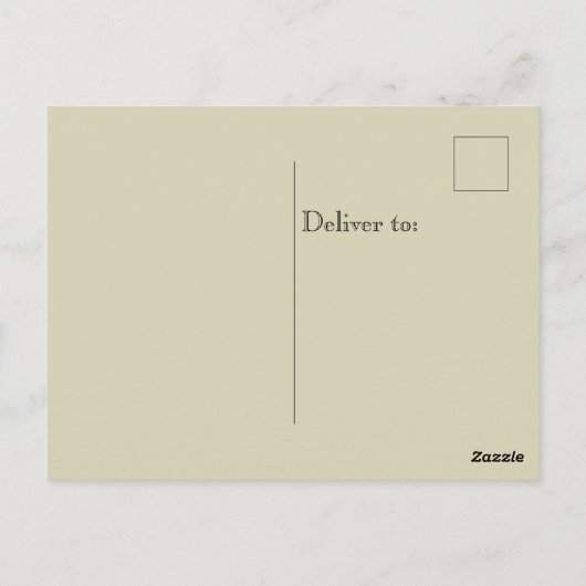 Ephemera Journal Craft Postcard Rose Postkarte (Rückseite)