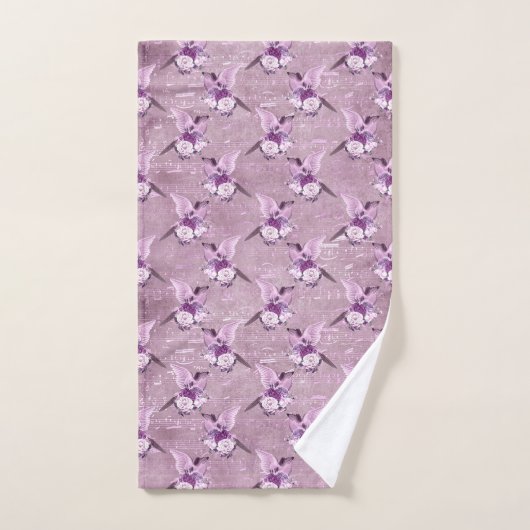 Ephemera Lavendel Paper Series Design 10 Badhandtuch Set (Handtuch)